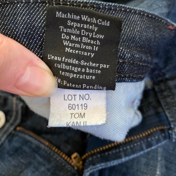 James Cured by Seun Bootcut Dark Wash Jeans Size 31 Tom Kanji Dry Aged - Picture 8 of 8